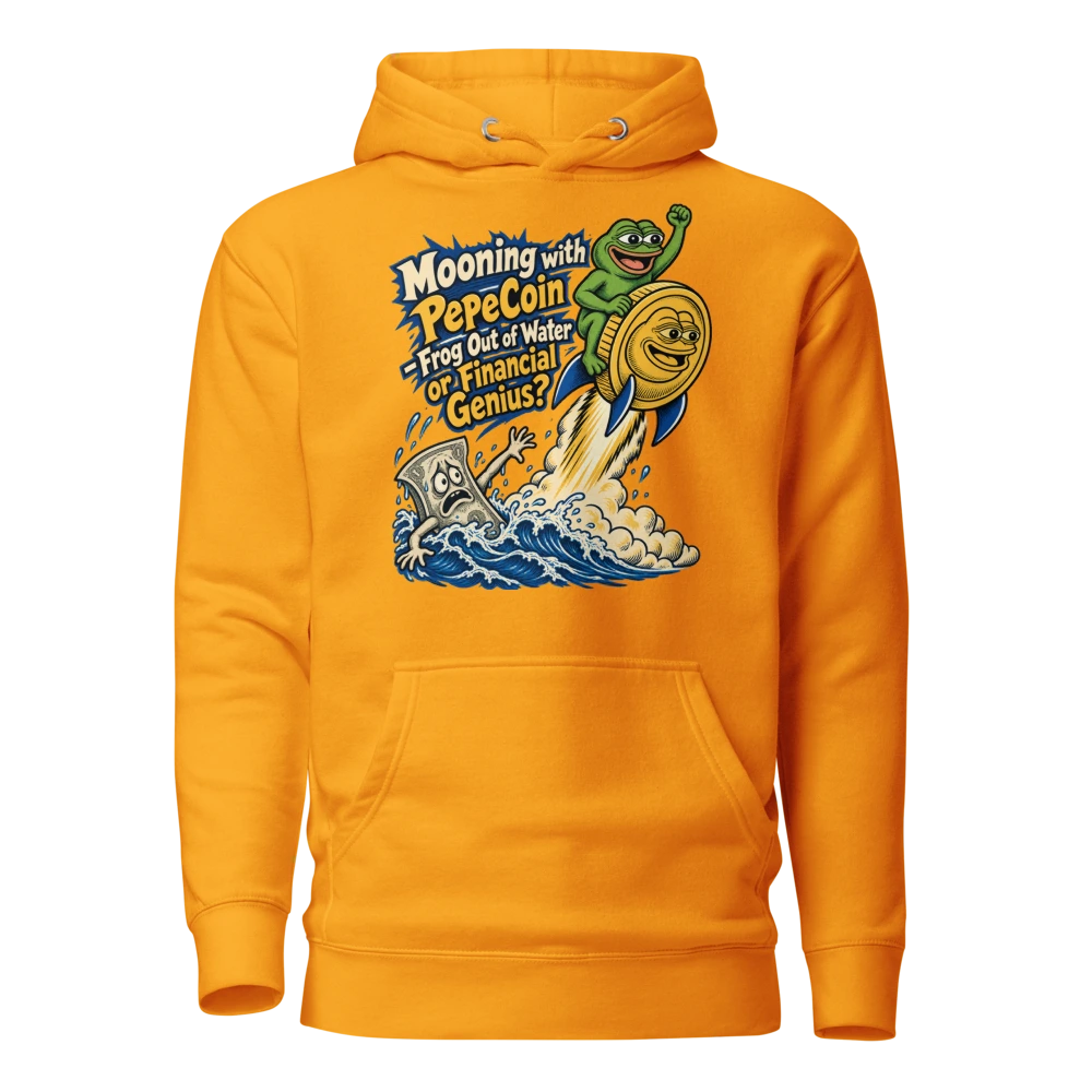 Mooning with PepeCoin – Frog Out of Water or Financial Genius? Hoodie