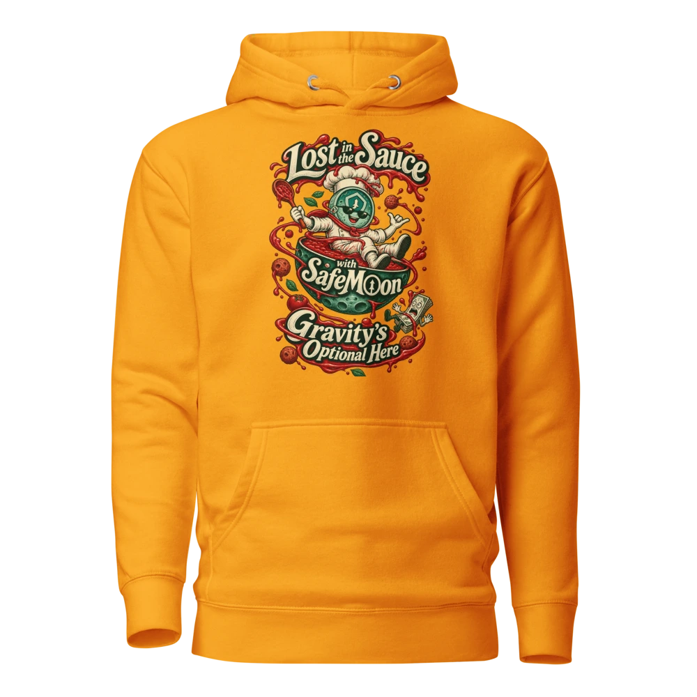 Lost in the Sauce with SafeMoon – Gravity’s Optional Here Hoodie