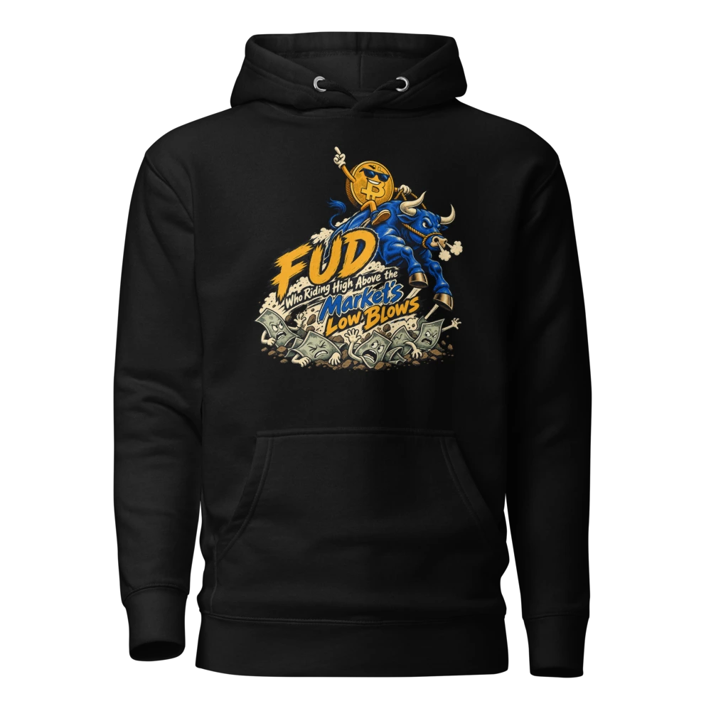 FUD Who Riding High Above the Market’s Low Blows Hoodie in Black