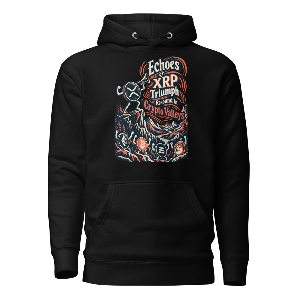 Echoes of XRP Triumph Resound in Crypto Valleys Hoodie
