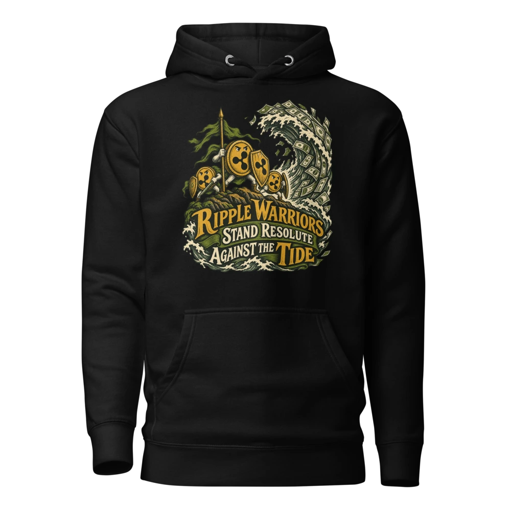Ripple Warriors Stand Resolute Against the Tide Hoodie