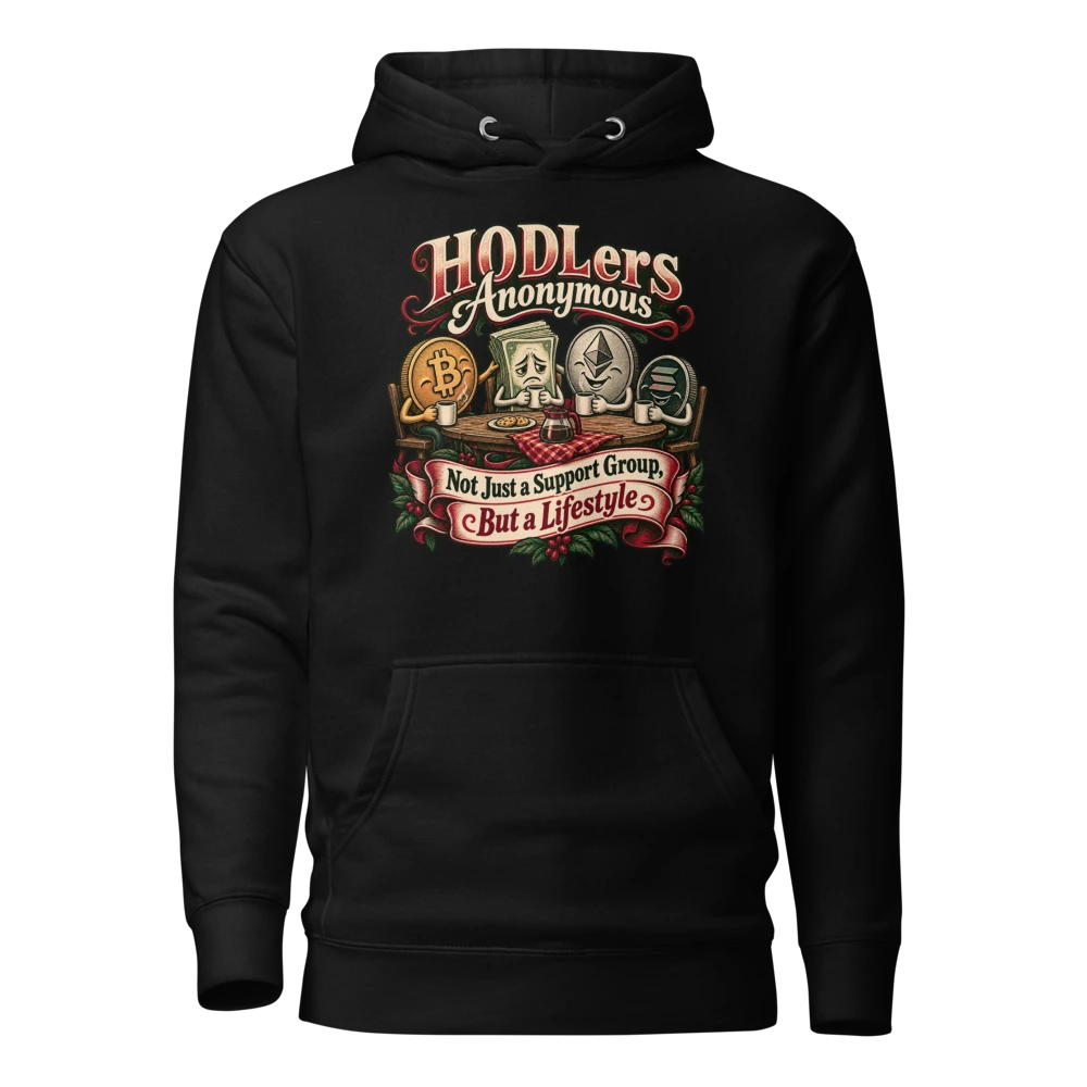 HODLers Anonymous Not Just a Support Group, But a Lifestyle Hoodie