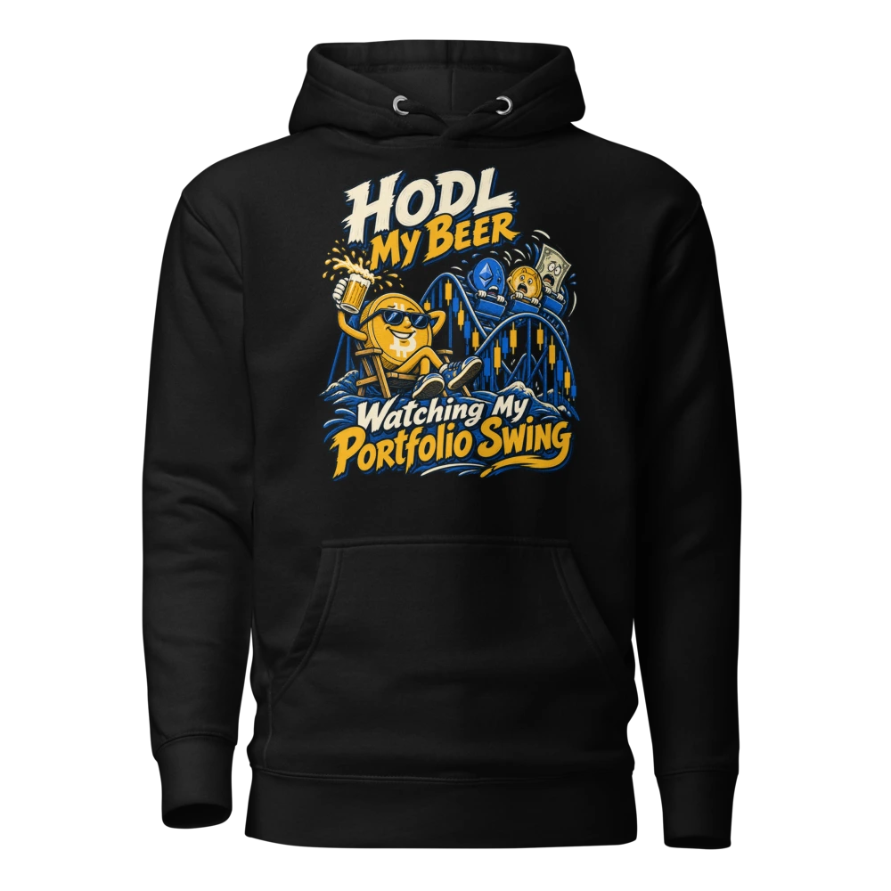 HODL My Beer Watching My Portfolio Swing Hoodie