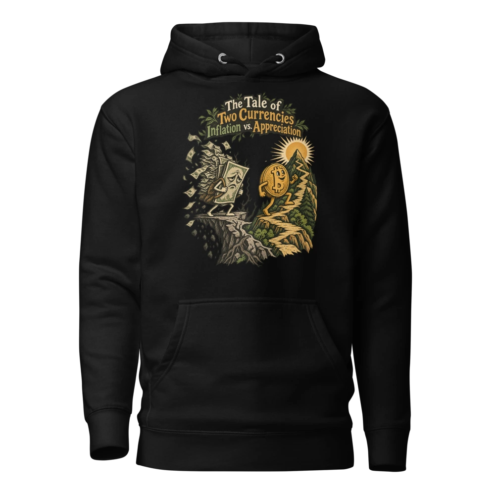 The Tale of Two Currencies Inflation vs. Appreciation Hoodie