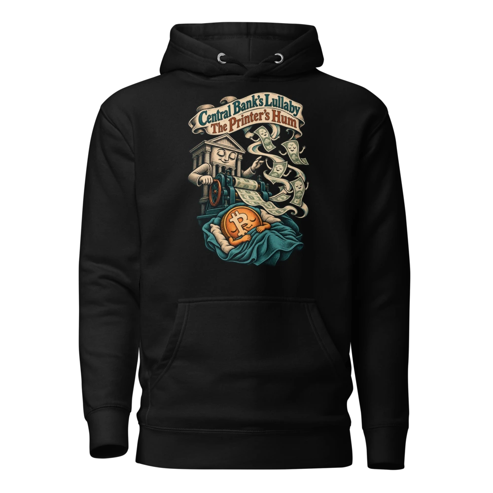 Central Bank’s Lullaby The Printer’s Hum Hoodie