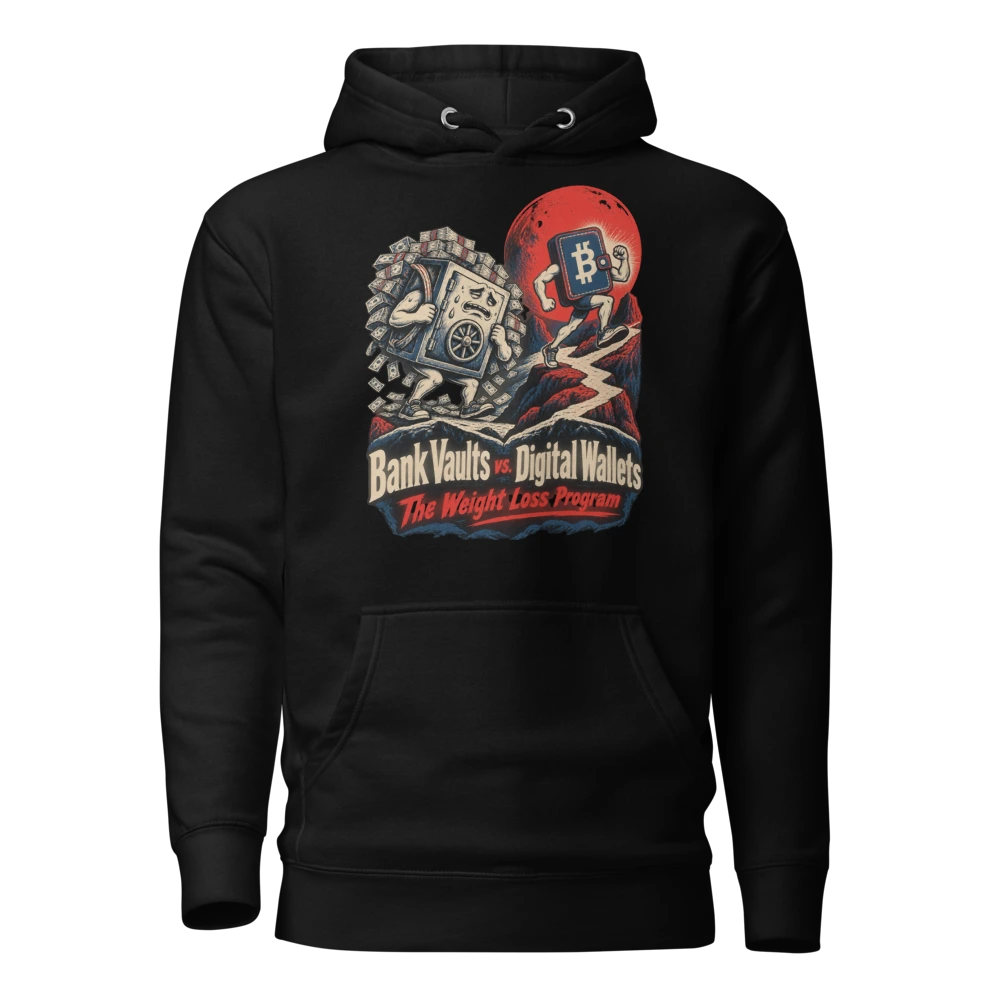 Bank Vaults vs. Digital Wallets The Weight Loss Program Hoodie in Black