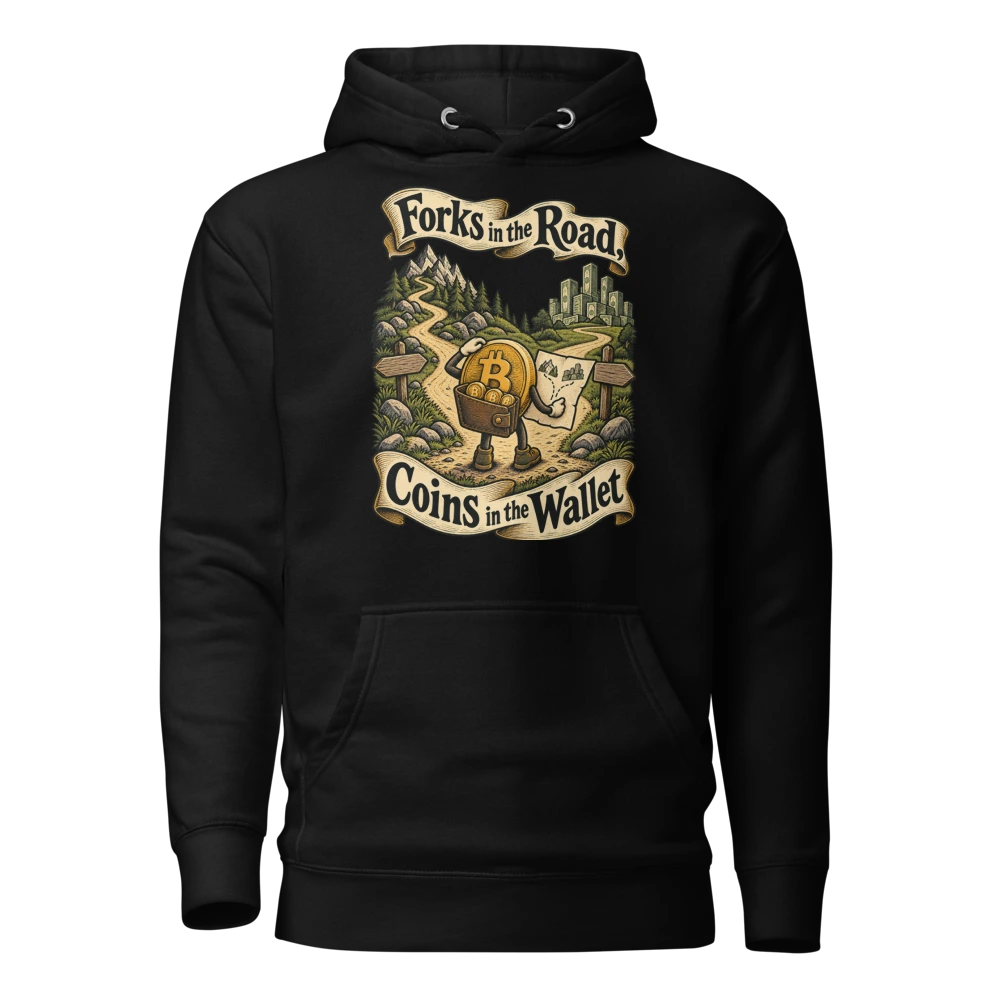 Forks in the Road, Coins in the Wallet Hoodie