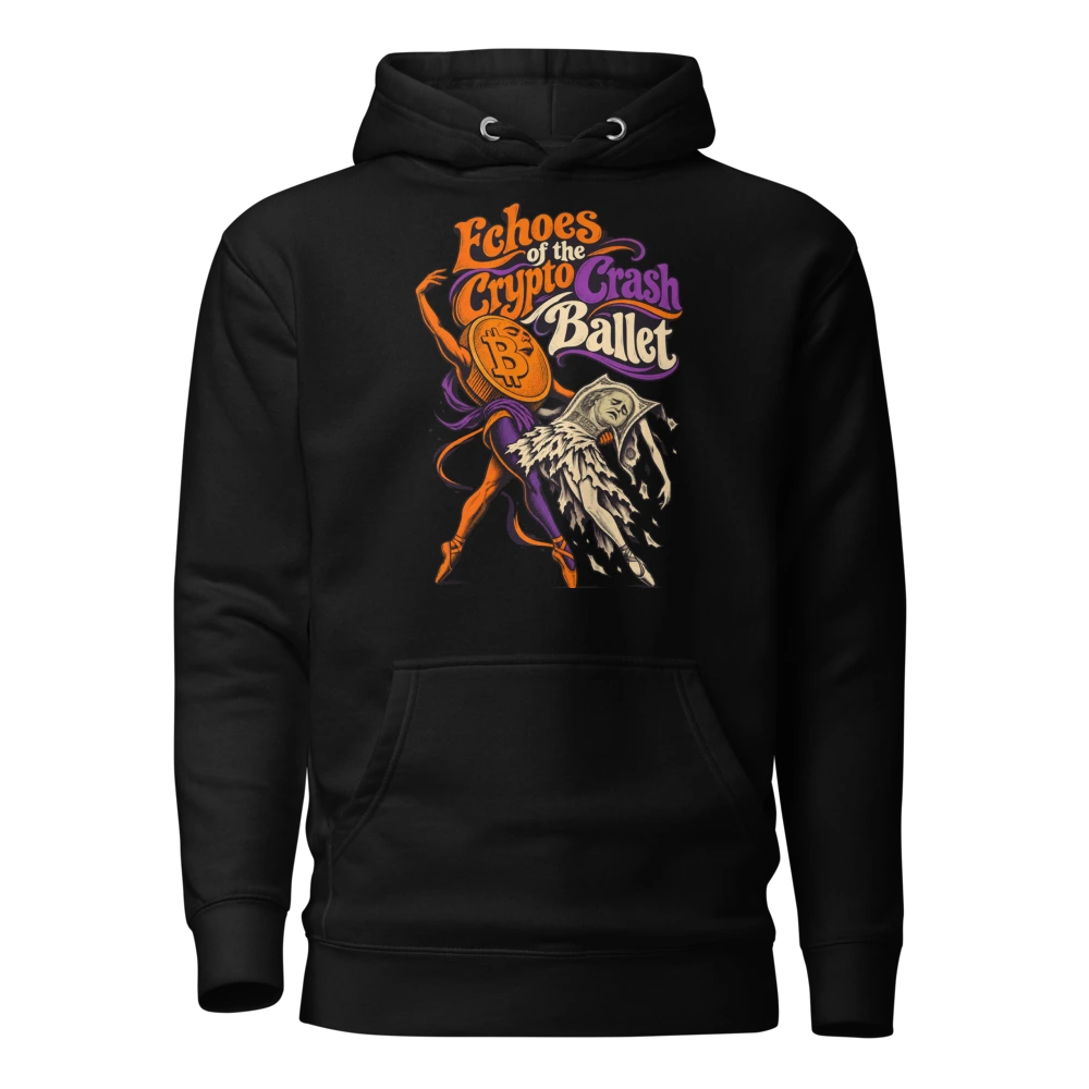 Echoes of the Crypto Crash Ballet Hoodie