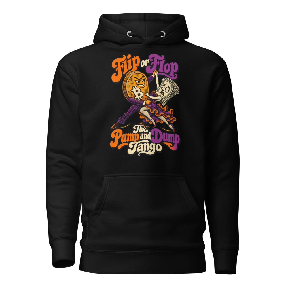 Flip or Flop The Pump and Dump Tango Hoodie in Black