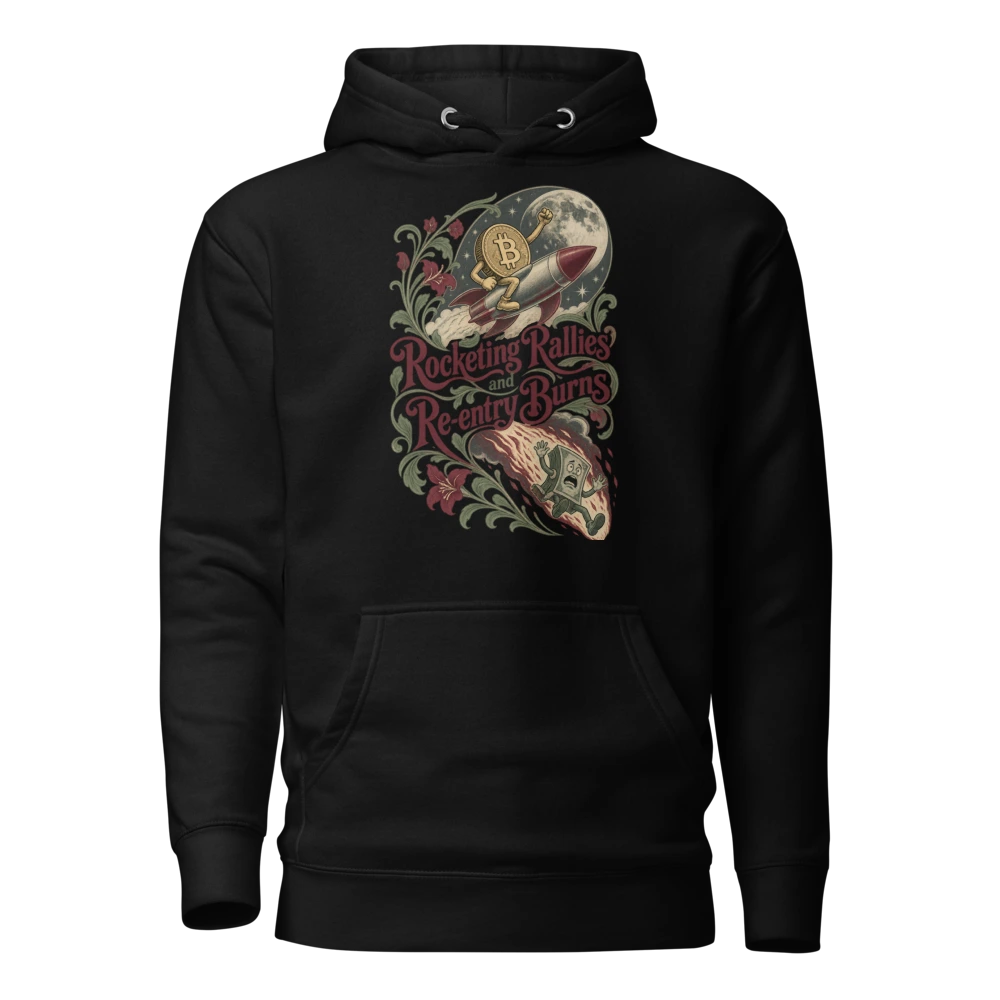 Rocketing Rallies and Re-entry Burns Hoodie