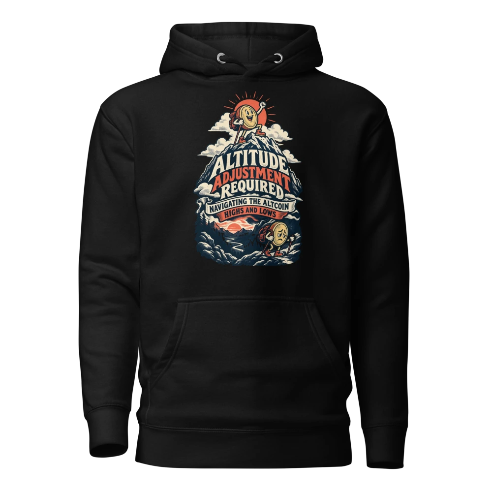 Altitude Adjustment Required Navigating the Altcoin Highs and Lows Hoodie