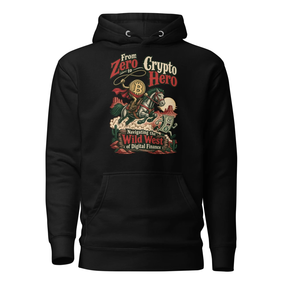 From Zero to Crypto Hero Navigating the Wild West of Digital Finance Hoodie in Black