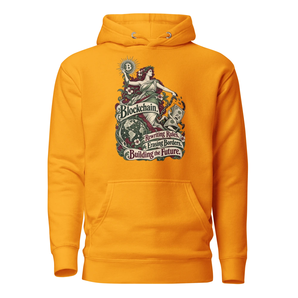 Blockchain. Rewriting Rules, Erasing Borders, Building the Future. Hoodie