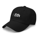 Monochrome Elegance Ethereum's Dad Cap for the Discerning - Image 3