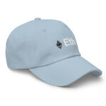 Monochrome Elegance Ethereum's Dad Cap for the Discerning - Image 14