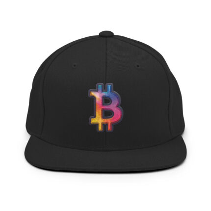 Bitcoin Aura Fusion Snapback Hat