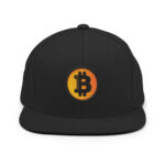 Bitcoin Sunrise Gradient Snapback Hat - Image 2