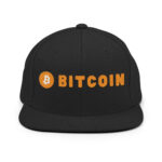 Bitcoin logo Snapback Cap