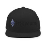 Solid Slate Ethereum Enigma Snapback Hat - Image 2