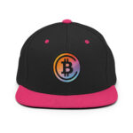 Bitcoin Dawn to Dusk Gradient Snapback Hat - Image 4