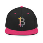 Bitcoin Spectrum Stripes Snapback Hat - Image 3