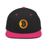 Bitcoin Sunrise Gradient Snapback Hat - Image 4