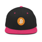 Bitcoin Solar Flare Snapback Hat BTC logo - Image 3