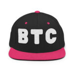Bitcoin Monochrome Elegance Snapback Hat - Image 4