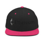 Celestial Cyan Ethereum Explorer Snapback Hat - Image 4