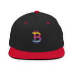 Bitcoin Colour Wave Emblem Snapback - Image 2
