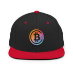 Bitcoin Dawn to Dusk Gradient Snapback Hat - Image 3