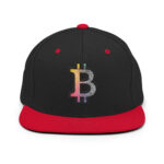 Bitcoin Spectrum Stripes Snapback Hat - Image 2