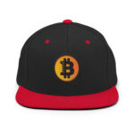 Bitcoin Sunrise Gradient Snapback Hat - Image 3