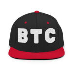 Bitcoin Monochrome Elegance Snapback Hat - Image 3