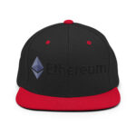 Solid Slate Ethereum Enigma Snapback Hat - Image 3