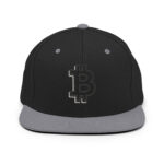 Bit by Bit Embossed Bitcoin Snapback - Image 3