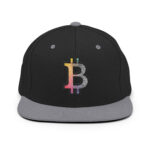 Bitcoin Spectrum Stripes Snapback Hat - Image 4