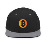 Bitcoin Sunrise Gradient Snapback Hat - Image 5