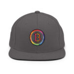 Rainbow Blocks Bitcoin Brilliance Snapback Hat - Image 6