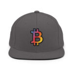Bitcoin Prismatic Pride Snapback Hat - Image 6