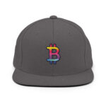 Bitcoin Colour Wave Emblem Snapback - Image 6