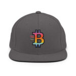 Bitcoin Speed Spectrum Revolution Snapback Hat - Image 9