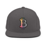 Bitcoin Spectrum Stripes Snapback Hat - Image 9