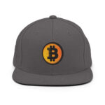 Bitcoin Sunrise Gradient Snapback Hat - Image 10