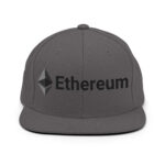Celestial Cyan Ethereum Explorer Snapback Hat - Image 10