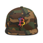 Bitcoin Prismatic Pride Snapback Hat - Image 5