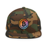 Bitcoin Dawn to Dusk Gradient Snapback Hat - Image 9