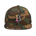 Bitcoin Spectrum Stripes Snapback Hat - Image 8