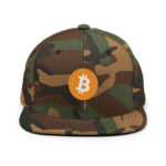 Bitcoin Solar Flare Snapback Hat BTC logo - Image 8
