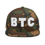 Bitcoin Monochrome Elegance Snapback Hat - Image 9